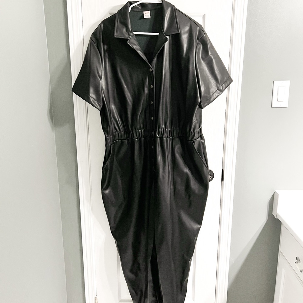 Smash + Tess “Unreal Leather” romper